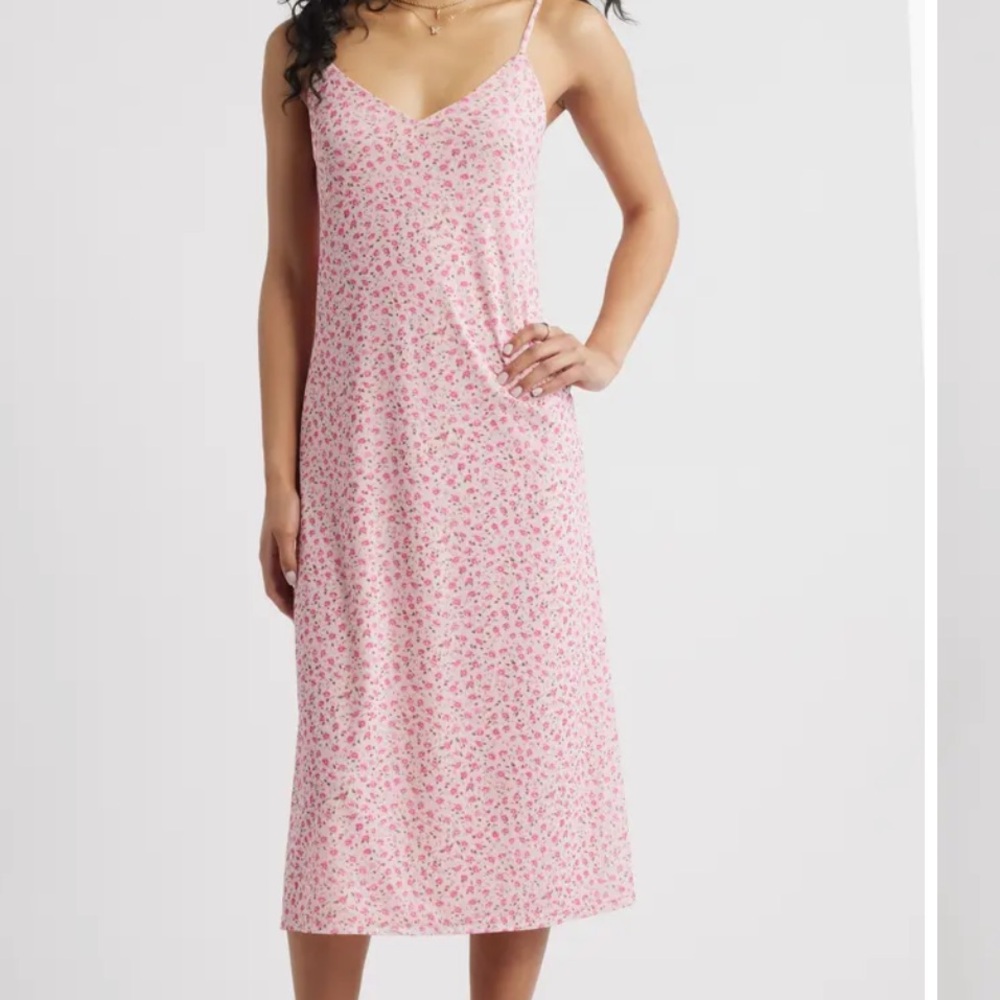 BP floral print slip dress